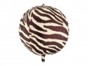 Ballon aluminium Balle rayée zèbre, 75 cm, assortiment