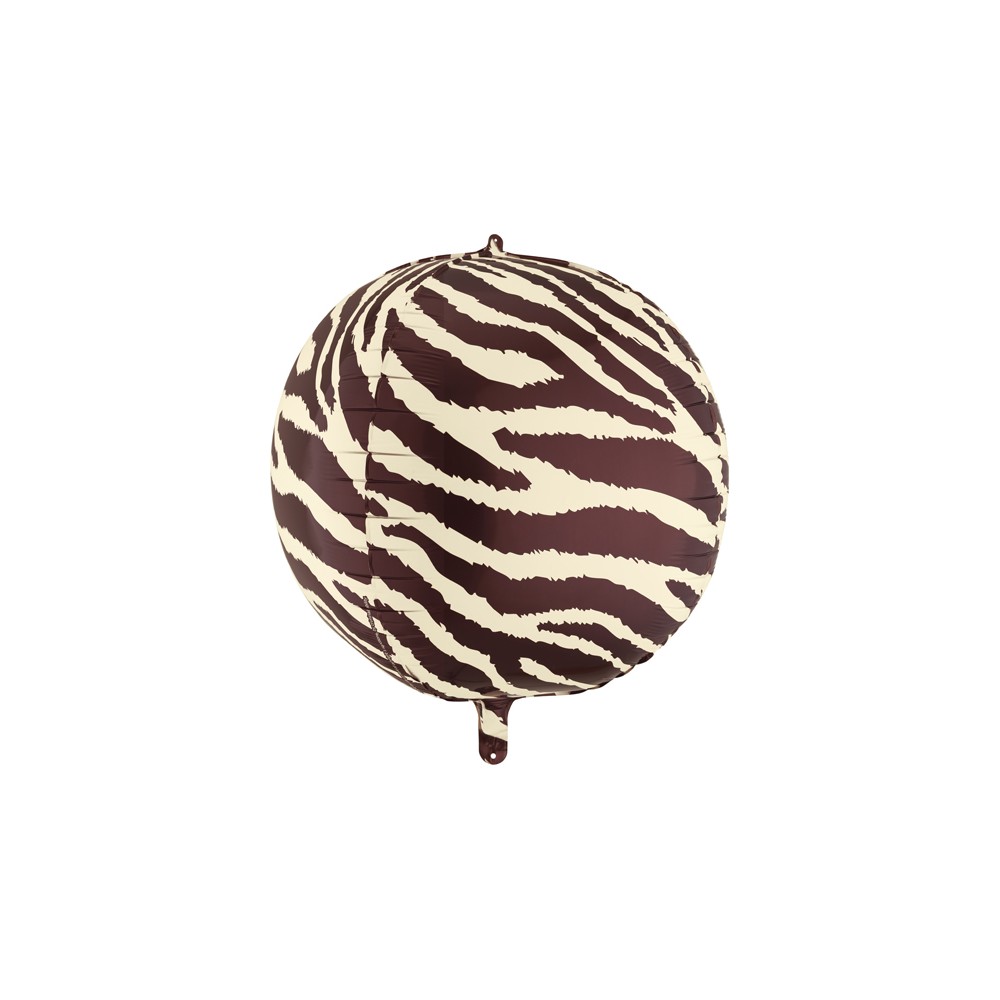 Ballon aluminium Balle rayée zèbre, 75 cm, assortiment