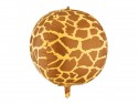 Ballon aluminium Balle à taches girafe, 75 cm, assortiment