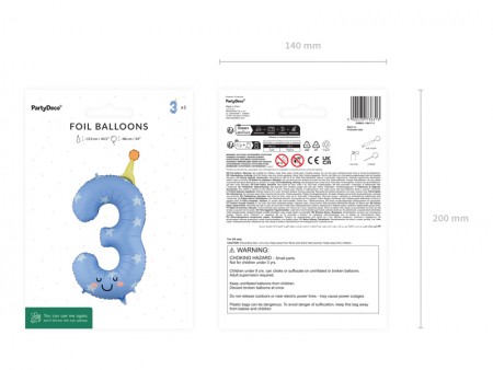 Ballon aluminium chiffre...