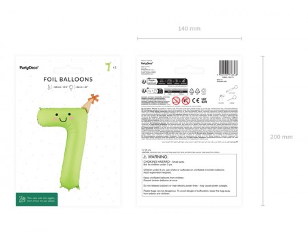 Ballon aluminium chiffre...