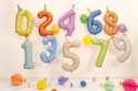Ballon aluminium chiffre ''8'', 86 cm, orange