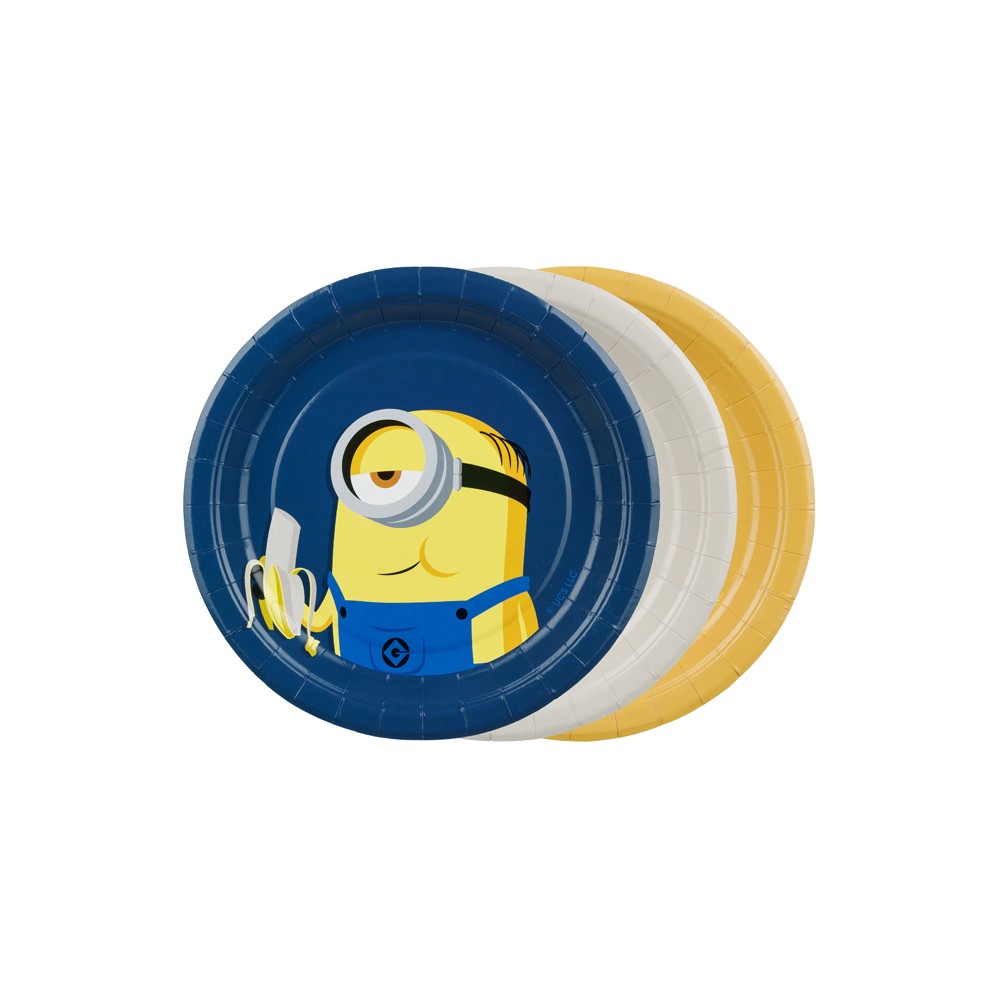 Assiettes Minions, 18 cm, assortiment