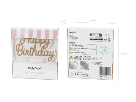 Bougie d’anniversaire Happy...