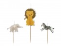 Bougies d’anniversaire Safari, 3–4.2 cm, assortiment