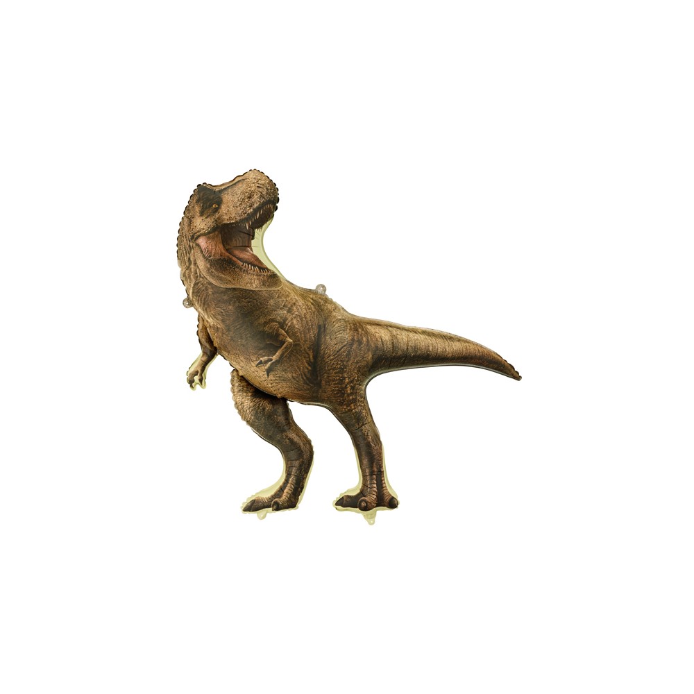 Ballon en aluminium Jurassic World T-Rex, 92x98 cm, marron