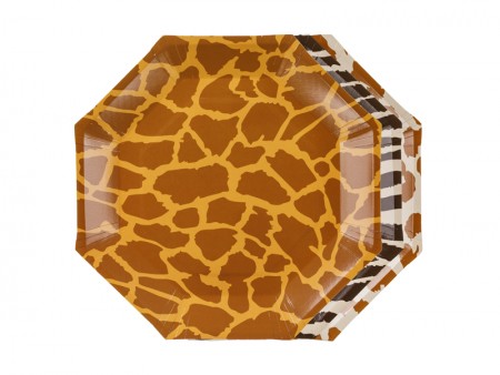 Assiettes Safari à taches,...