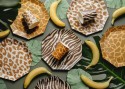 Assiettes Safari à taches, 23 cm, assortiment