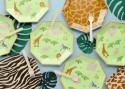 Assiettes Safari à taches, 23 cm, assortiment