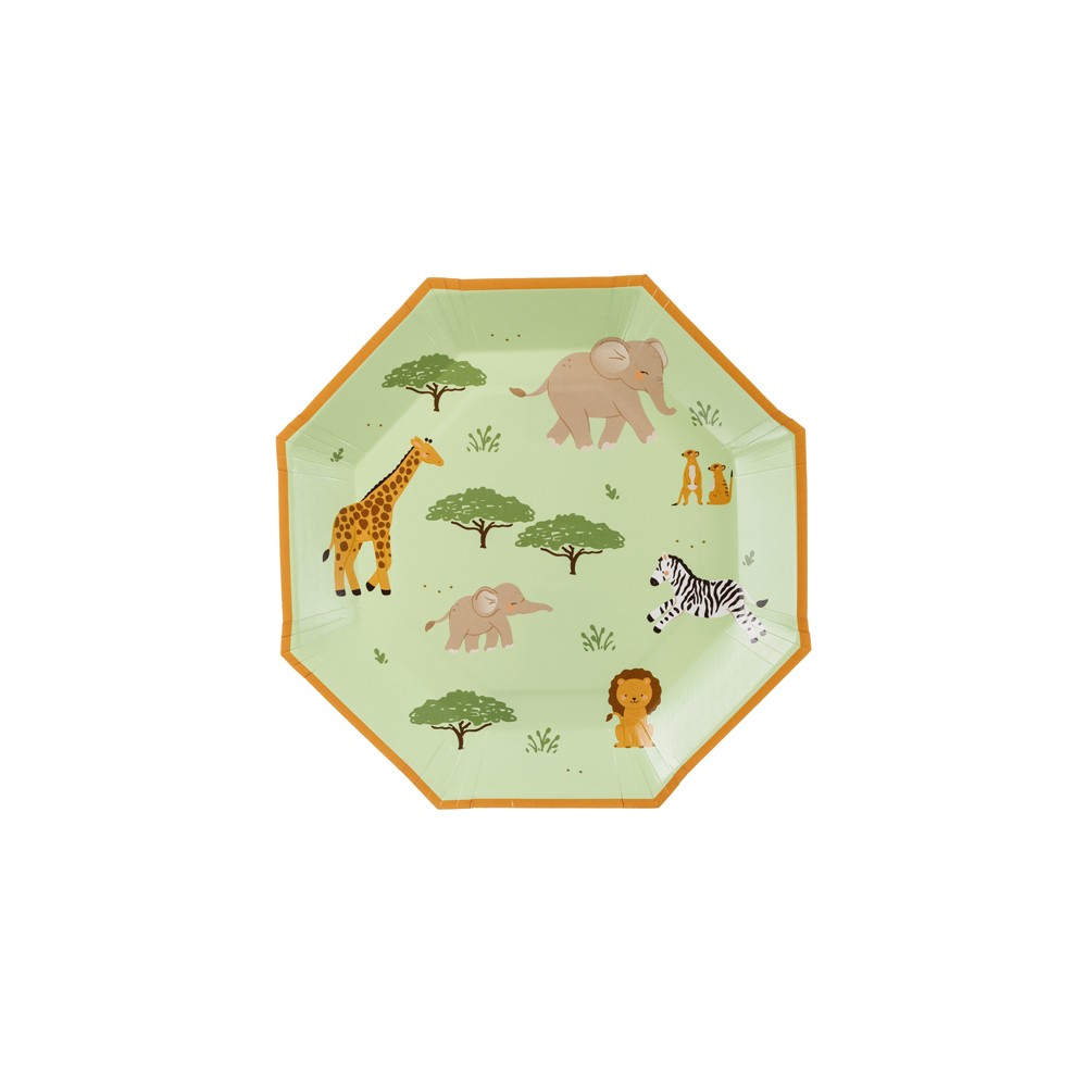 Assiettes Safari, 23 cm, assortiment