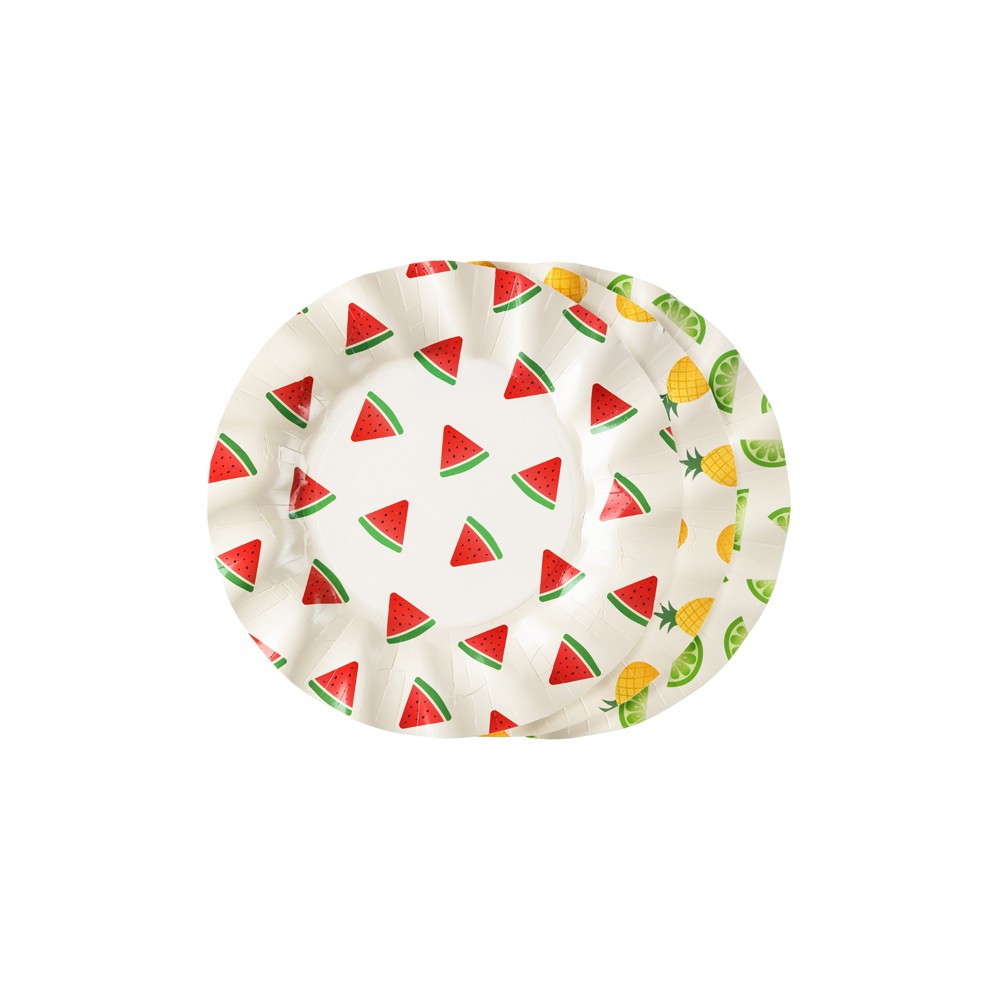 Assiettes Fruits, 20.5 cm, assortiment