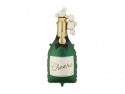 Ballon en aluminium Champagne, 34x93 cm, vert foncé