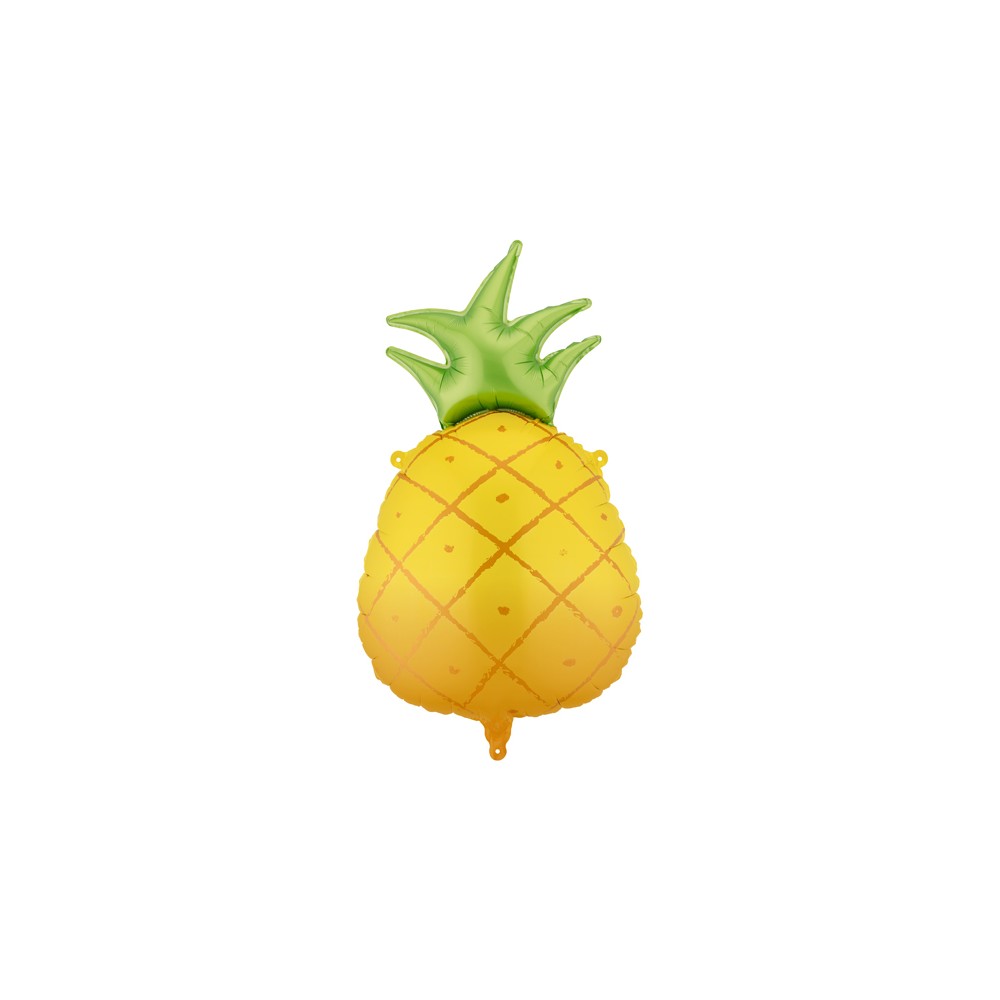 Ballon en aluminium Ananas, 38x68 cm, jaune