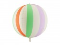 Ballon en aluminium Ballon rayé, 75 cm, assortiment