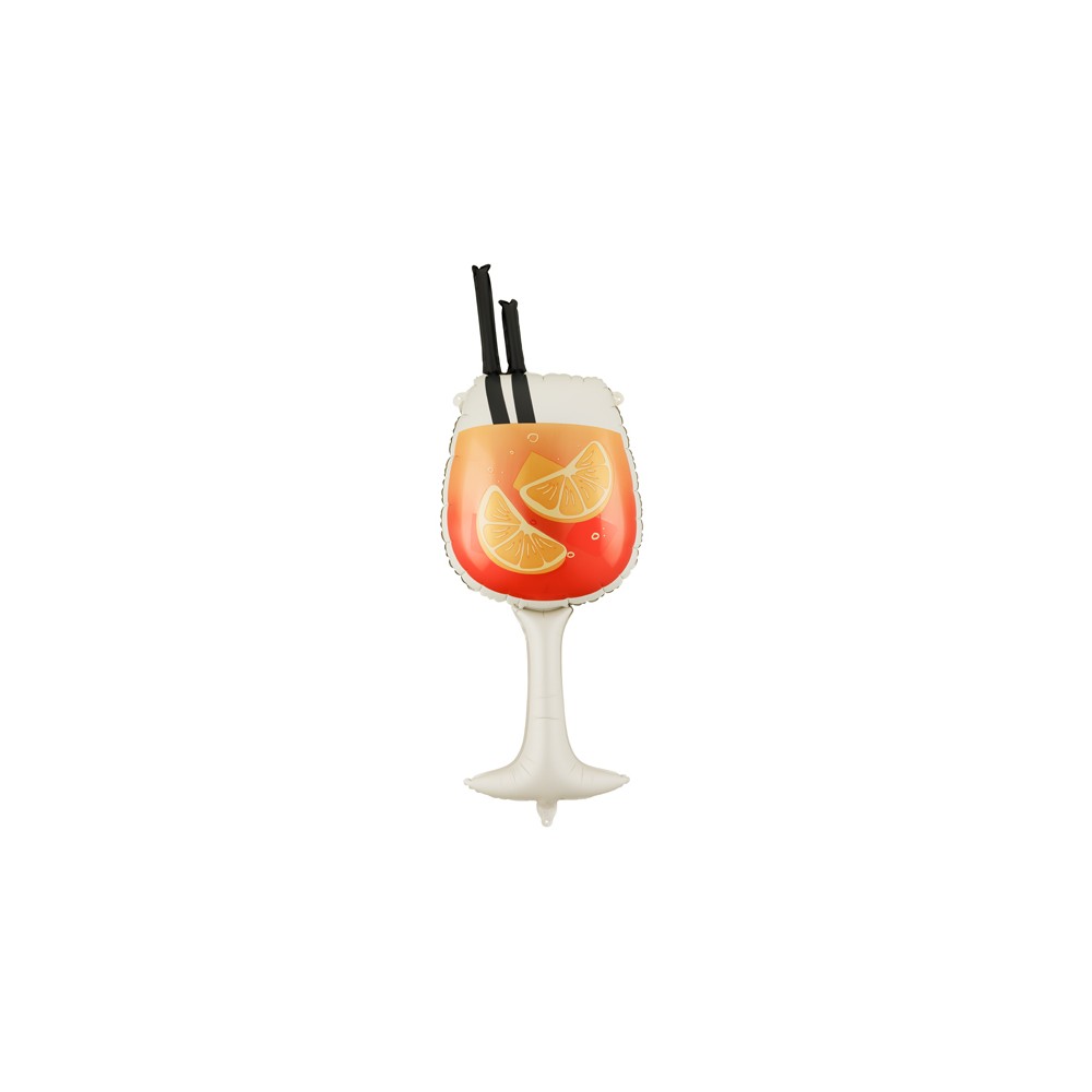Ballon en aluminium Drink, 34x100 cm, assortiment
