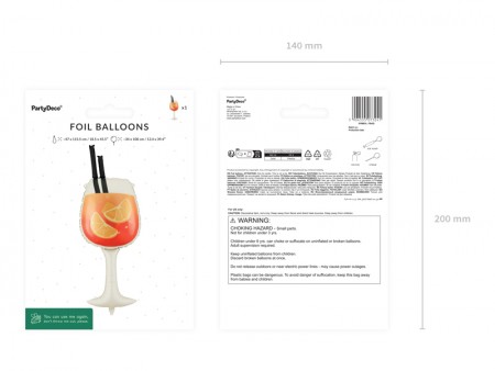 Ballon en aluminium Drink,...