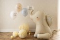 Ballon en aluminium Éléphant, 84x90 cm, beige