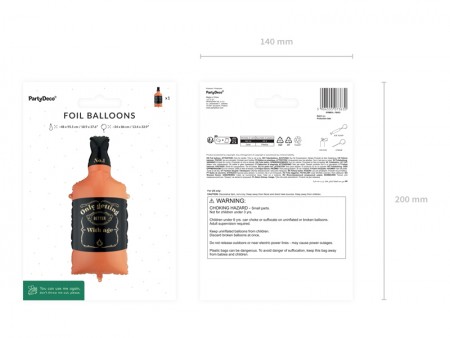 Ballon en aluminium Whisky,...