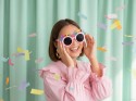 Lunettes Happy Birthday, 18.5x7.5 cm, rose