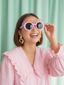 Lunettes Happy Birthday, 18.5x7.5 cm, rose