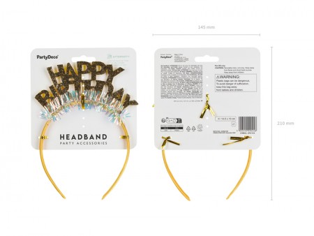 Serre-tête Happy Birthday,...