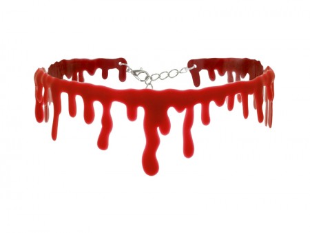 Choker ensanglanté, 35 cm,...