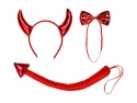Déguisement Diable, rouge, taille unique adulte