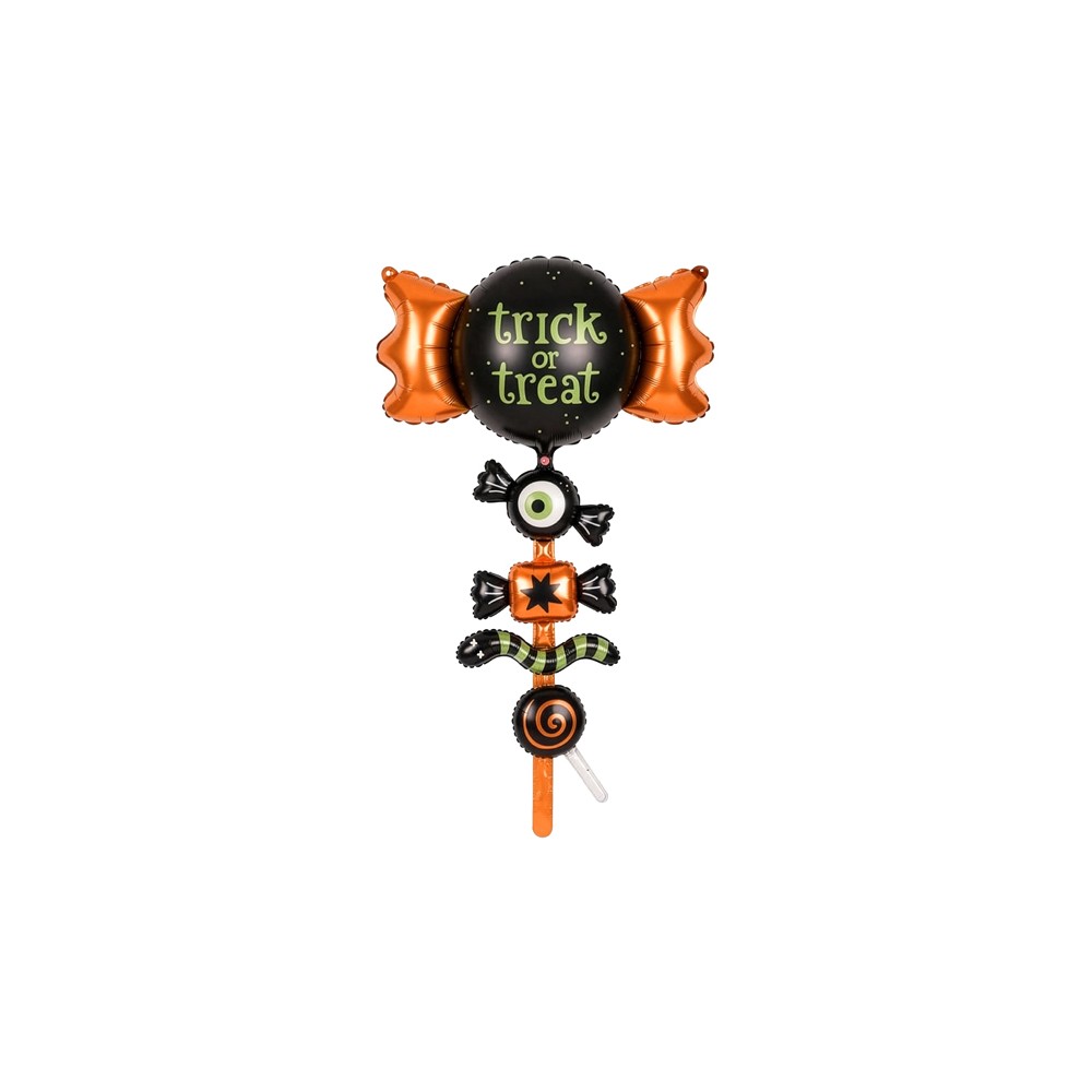 Ballon aluminium Trick or Treat, 89x129 cm, assortiment