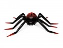 Ballon aluminium sur pied Araignée XXL, 275x152 cm, noir et rouge