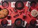 Assiettes en papier You're next, 23 cm, noir-rouge