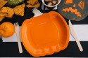 Assiettes en papier Citrouille, 23,5x24 cm, orange