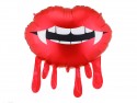 Ballon en aluminium Lèvres ensanglantées, 92x60 cm, rouge