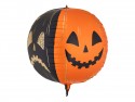 Ballon en aluminium Citrouilles effrayantes, 50 cm, orange-noir