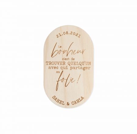 Lot de 10 aimants en bois...