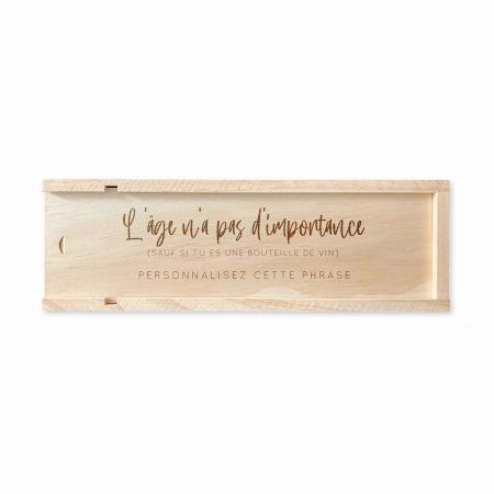 Caisse à vin en bois...
