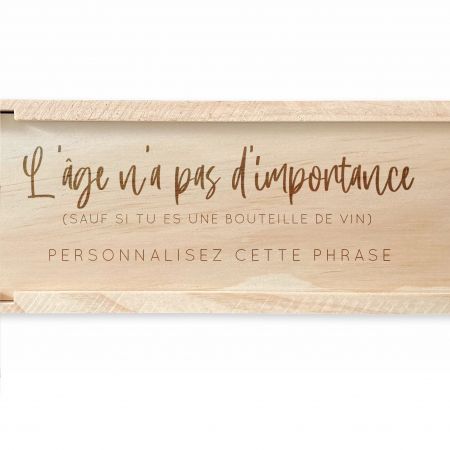 Caisse à vin en bois...