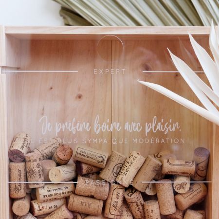 Cadre à bouchons de vin en...