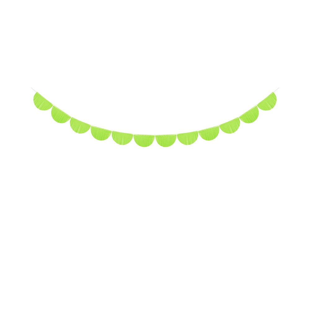 Guirlande de papier de soie - Pampilles, pomme verte, 3m