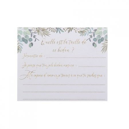 10 cartes "taille du...