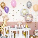 Ballon en mylar Happy Birthday - rose clair