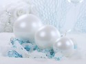 Bougie Sphère métallique, perle, 8cm