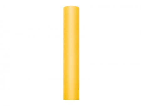 Tulle uni, jaune, 0,3 x 9m