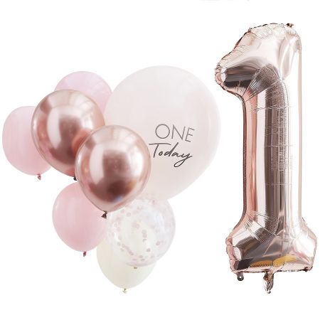 Lot de 10 ballons "rose...