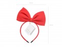 Bandeau avec noeud, rouge, 18x21xcm