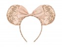Serre-tête Souris, couleur champagne, 25x19cm