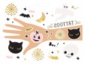 Tatouages ​​temporaires BOO !, mélange