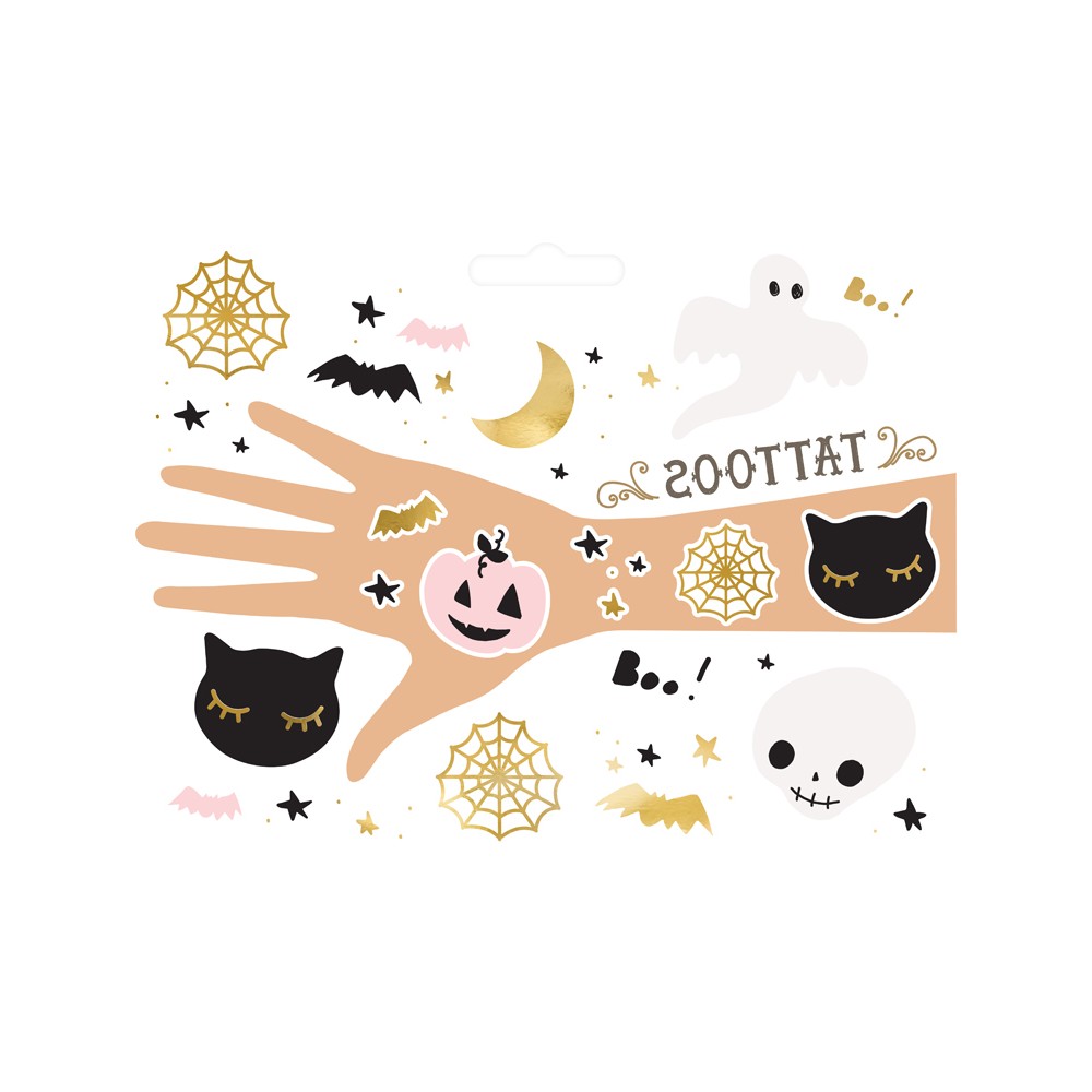 Tatouages ​​temporaires BOO !, mélange