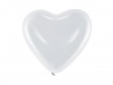 Ballons 10'' coeurs, blanc pastel