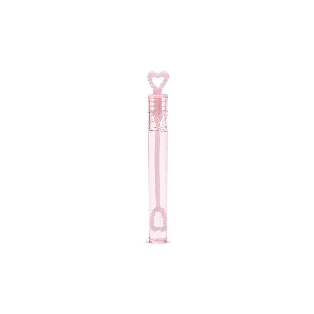 Bulles de savon en forme de coeur, rose