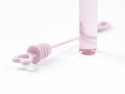 Bulles de savon en forme de coeur, rose